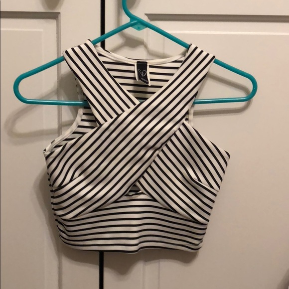 Windsor Tops - Striped crop top